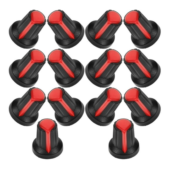 UPKOCH 20Pcs Red Round Knob for Electric Guitar and Bass Volume Control
