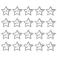 thumbnail image 1 of UPKOCH 20Pcs Star Shaped Hair Clip Silver Metal Styling Tool for Women Holiday, 1 of 6
