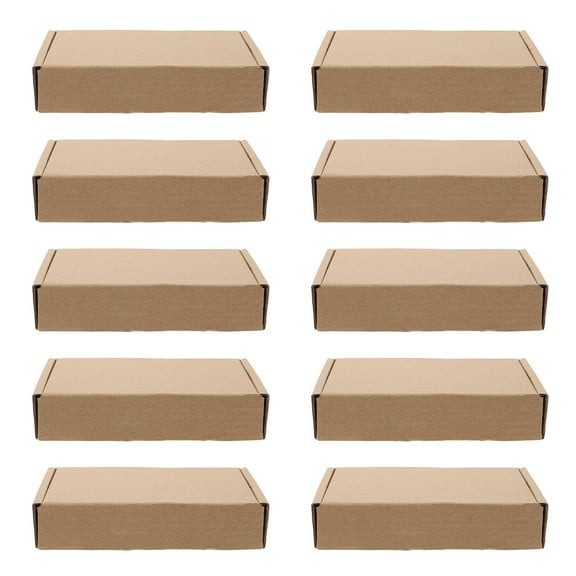 UPKOCH 20pcs Small Corrugated Box for Transportation Khaki Color for Towels
