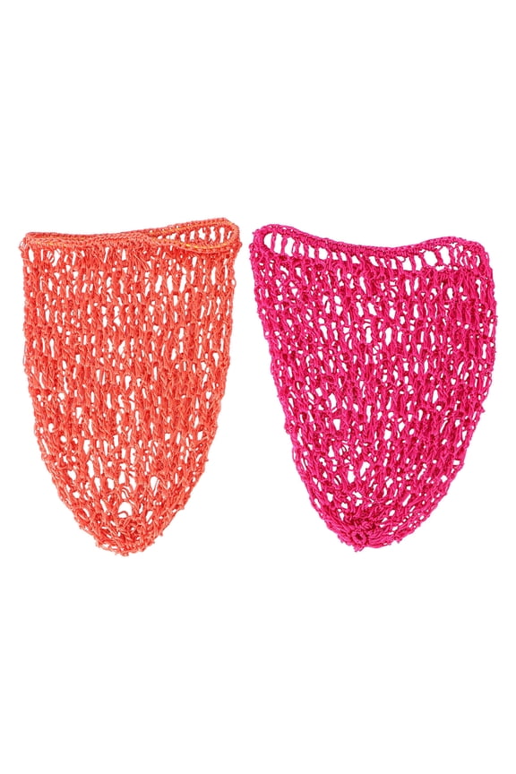 2Pcs Hair Net Cap Long Sleeping Hat Hair Protector Assorted Colors Stretchy