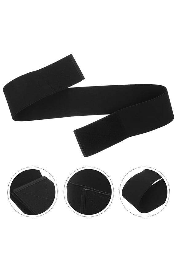 2Pcs Black Adjustable Crop Tuck Band for Sweater and Shirts 75-85Cm