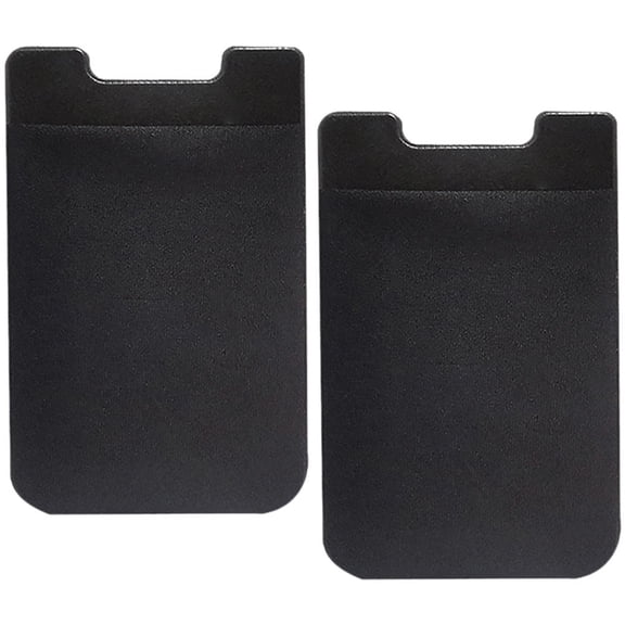 UPKOCH 2Pcs Cellphone Wallet Black Phone Back Sleeve Holder for Credit Cards and Id