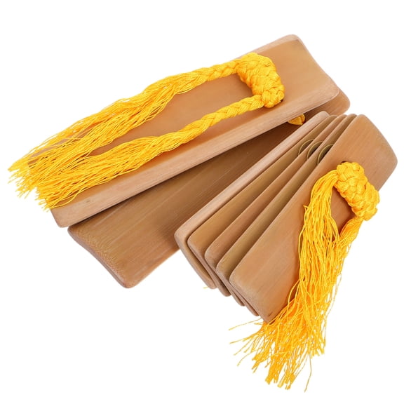 UPKOCH 2Pcs Chinese Kuaiban Bamboo Traditional Instrument For Festivals And Stage Performances Percussion Instruments