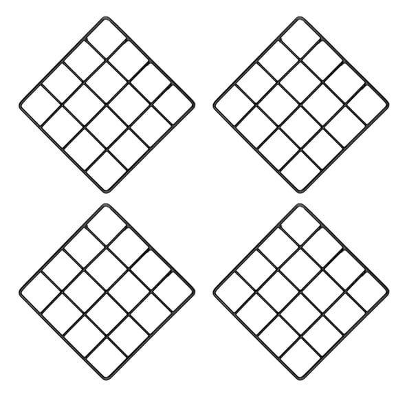 UPKOCH 2Pcs Grid Picture Frame Metal Grid Organizer for Wall Hanging Decoration 11.8x7.9in