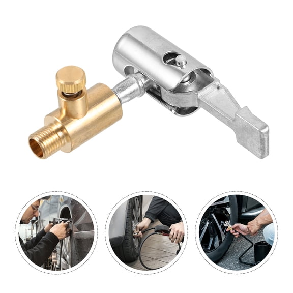 UPKOCH Lock Inflate Locking Air Chuck Maintain Tire Pressure 2Pack
