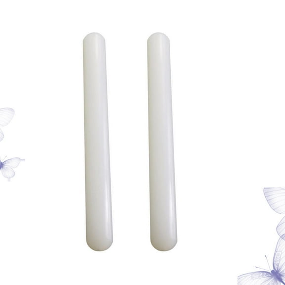 UPKOCH 2Pcs Non-stick Cake Rolling Pin For Fondant With Food-grade Plastic
