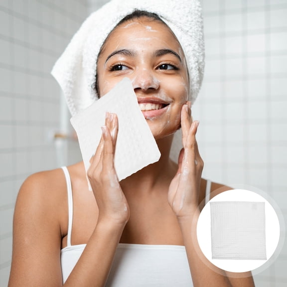 UPKOCH 2Pcs Quick Dry Face Towels Cotton Square for Hand Washing Daily Life