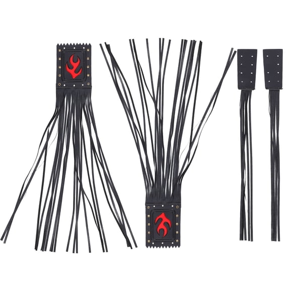 UPKOCH 2Pcs Scooter Streamers Artificial Leather Weather Resistant for Motorbike Accessories