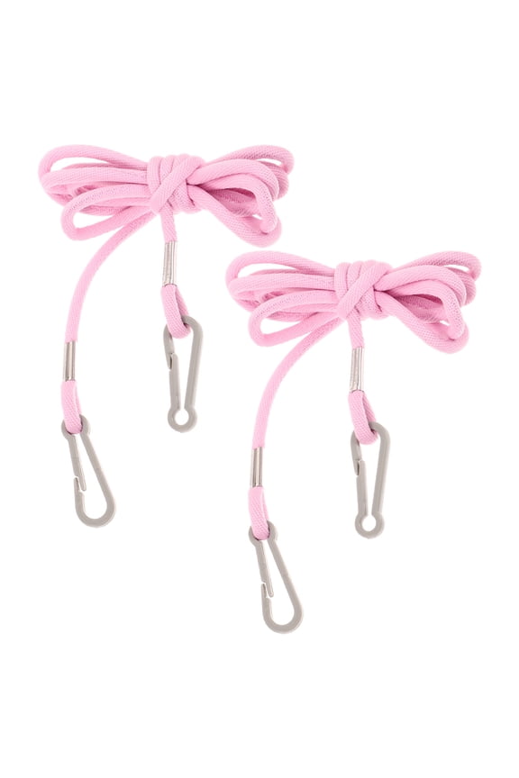 2Pcs String Lanyard Attachment Ski Glove Lanyards Nylon Pink Sports