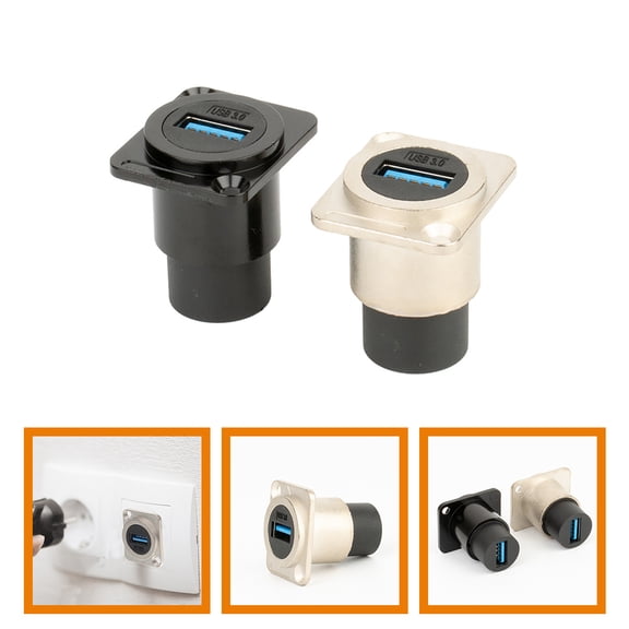 UPKOCH 2Pcs Usb Coupler Female for High-speed Data Transmission