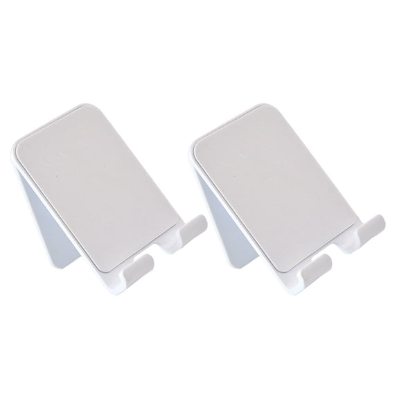 UPKOCH 2Set Attach Phone Stand Wall Bracket Plastic White Tablet General Users Movie Watching