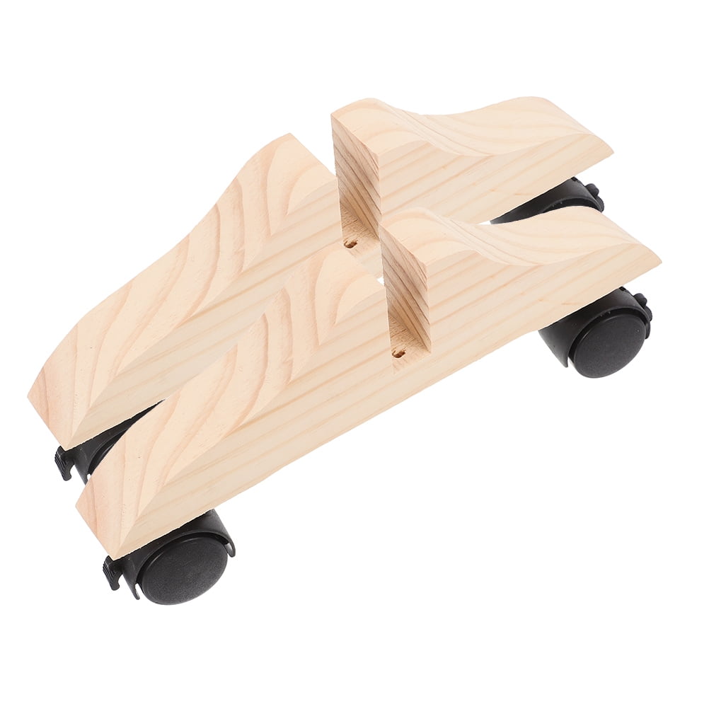 UPKOCH 2Set Partition Base for Room Divider with Movable Door Beige ...