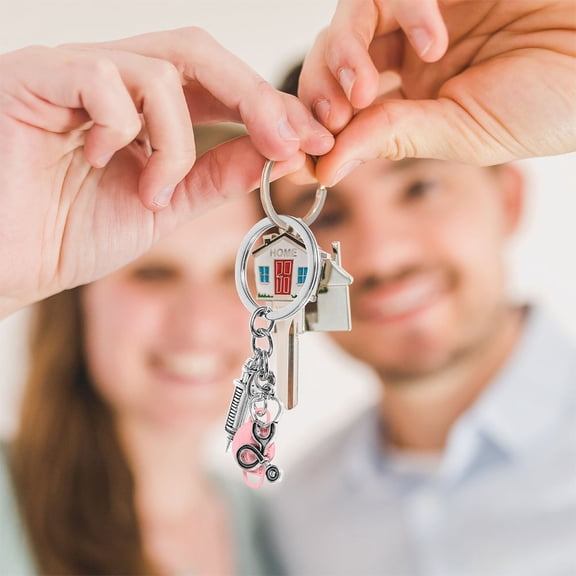 UPKOCH 2pcs Nurse Keychains Zinc Alloy Keyring for Healthcare Enthusiasts