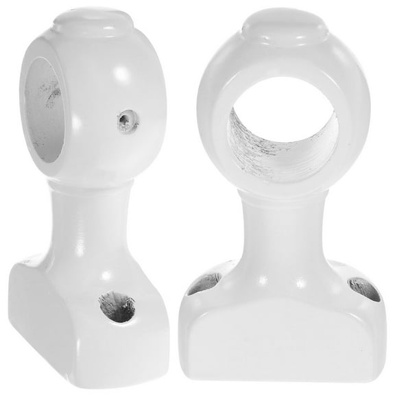 UPKOCH 2pcs Ceiling Curtain Rod Holder Wood White