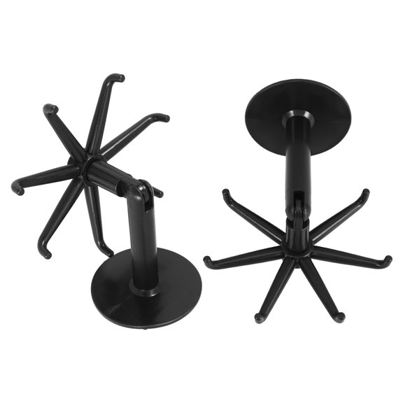UPKOCH 2pcs Utensil Rack Rotating Utensil Hook Black Plastic Organizing Sleek Design For Kitchen Bathroom