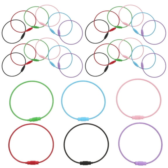 UPKOCH 30Pcs Hand-made Key Chains Key Chain Rings with Multi-function for General Users and Activities