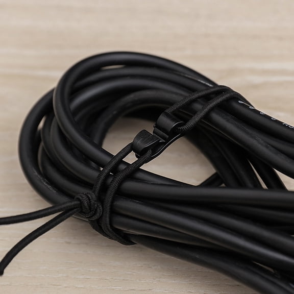 UPKOCH 30pcs Elastic Bungee Cord Durable Design Black Hooks for Storage Solutions