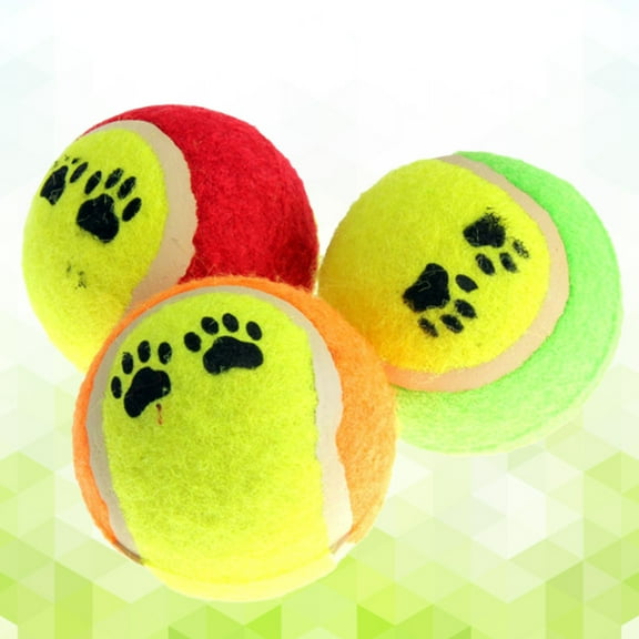 UPKOCH 3PCS Cat Toys Tennis Toys Rubber Assorted Color Stimulate Natural Instincts