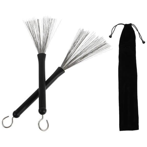 UPKOCH 3Pcs Drum Wire Brush for Jazz Drums with Steel Wire