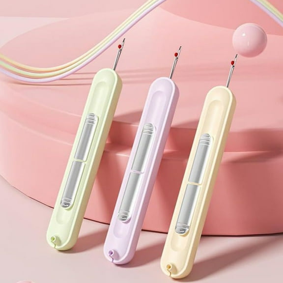 UPKOCH 3Pcs Floss Threaders For Hand Sewing And Embroidery Needle Threader Assorted Color