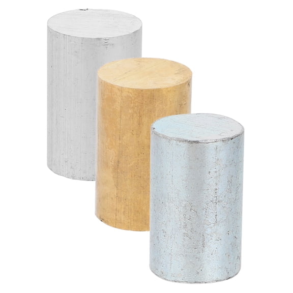 UPKOCH Density Cylinders Assorted Color Metal Cylinder Set 3Pcs 1.4X0.8X0.8in
