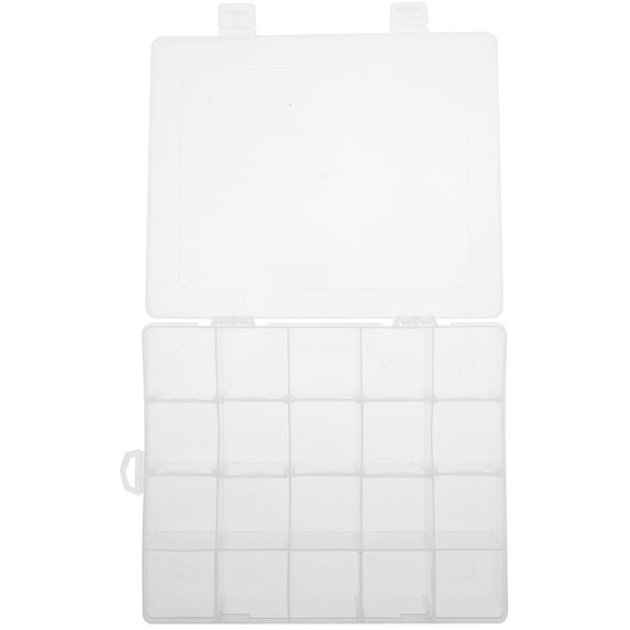 UPKOCH 3Pcs Plastic Bead Organizer Box for Jewelry Making in Transparent Multi-Grid