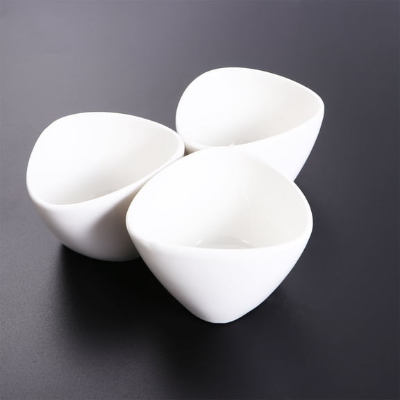 UPKOCH 3Pcs White Succulents Pots Decorative Flower Pots Indoor for Office Use