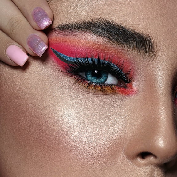 UPKOCH 4 Pairs Eyelash Strip Eye Liner Decal Waterproof for Women at Concerts