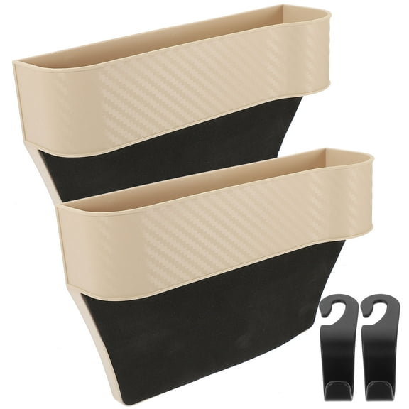 UPKOCH 4 Pcs Rectangular Car Seat Organizer Plastic Storage Anti Slip for Car Use