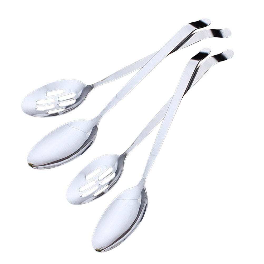 UPKOCH 4Pcs Stainless Steel Ladle Long Handle Portion Control Serving Spoon Set Silver