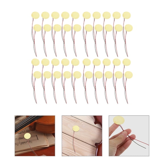 UPKOCH 40Pcs Piezo Trigger Copper Acoustic Instruments Accessories