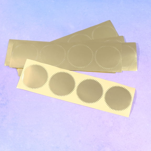 UPKOCH 40Set Self-adhesive Love Sticker Label Golden PVC for DIY Crafts and Scrapbooking Decoration