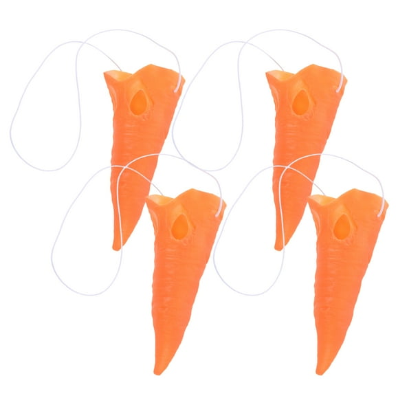 UPKOCH 4Pcs Comfortable Fit Carrot Nose Snowman Accessory for Winter Decor
