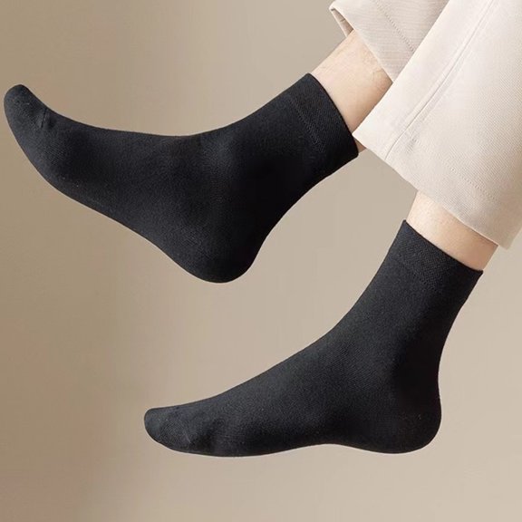UPKOCH 4Pairs Athletic Ankle Socks Men Comfortable Leg Protection Polyester Cotton Trendy Business Wear Year-Round