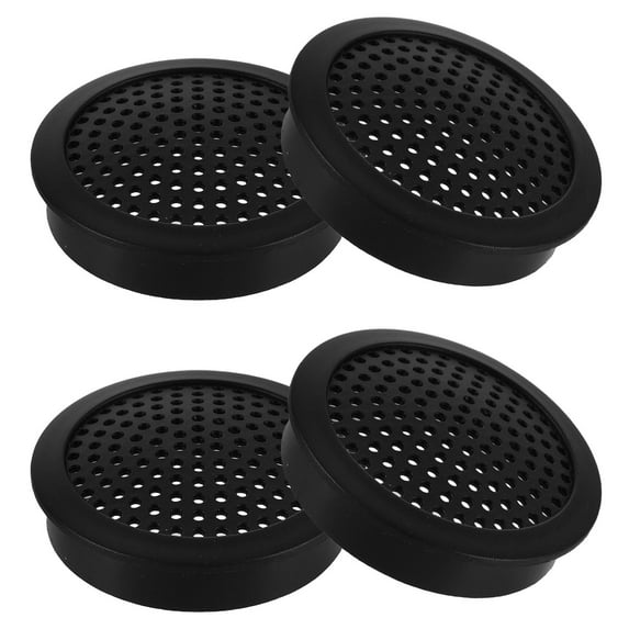 UPKOCH 4Pcs Car Tweeter Protection Covers Black Plastic for Automotive Audio and Speaker Guard
