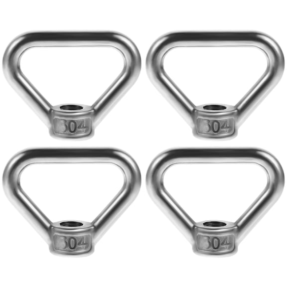UPKOCH 4Pcs Eye Nut Triangle Ring Nut for Smooth Fastening