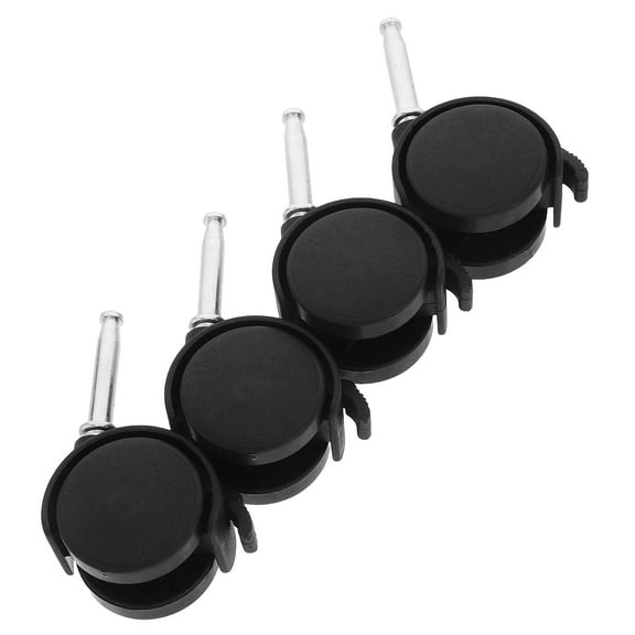 UPKOCH 4Pcs Plastic Caster Wheels for Office Furniture with 360 Degree Swivel and Brake .14X2.36X1.38in