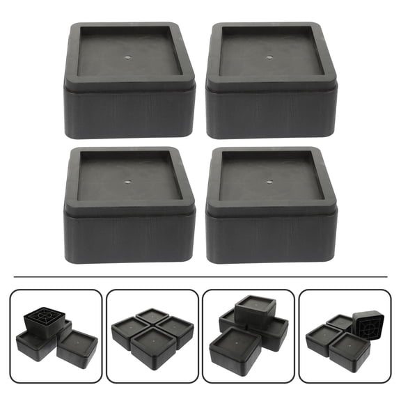 UPKOCH 4Pcs Risers for Bed Ventilation ABS Square for Home