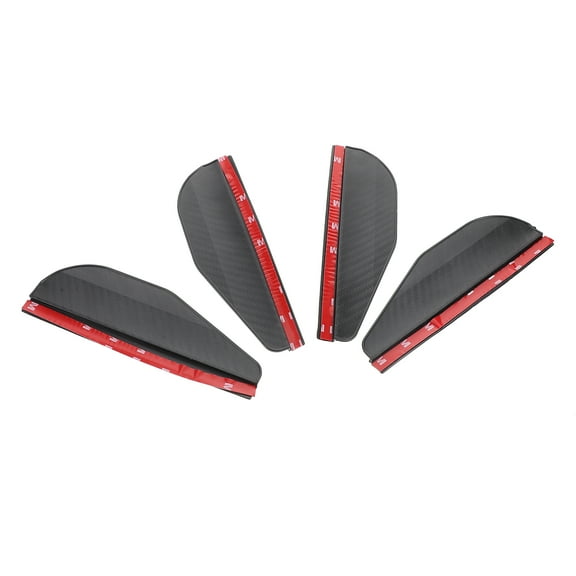 UPKOCH 4Pcs Transparent Mirror Rain Guard Eyebrow Waterproof for Automotive Rear View 6.88X1.57X0.20In