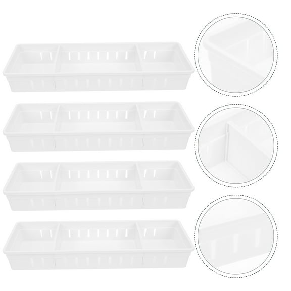 UPKOCH Fork Box Drawer Organizer PP 4Pcs