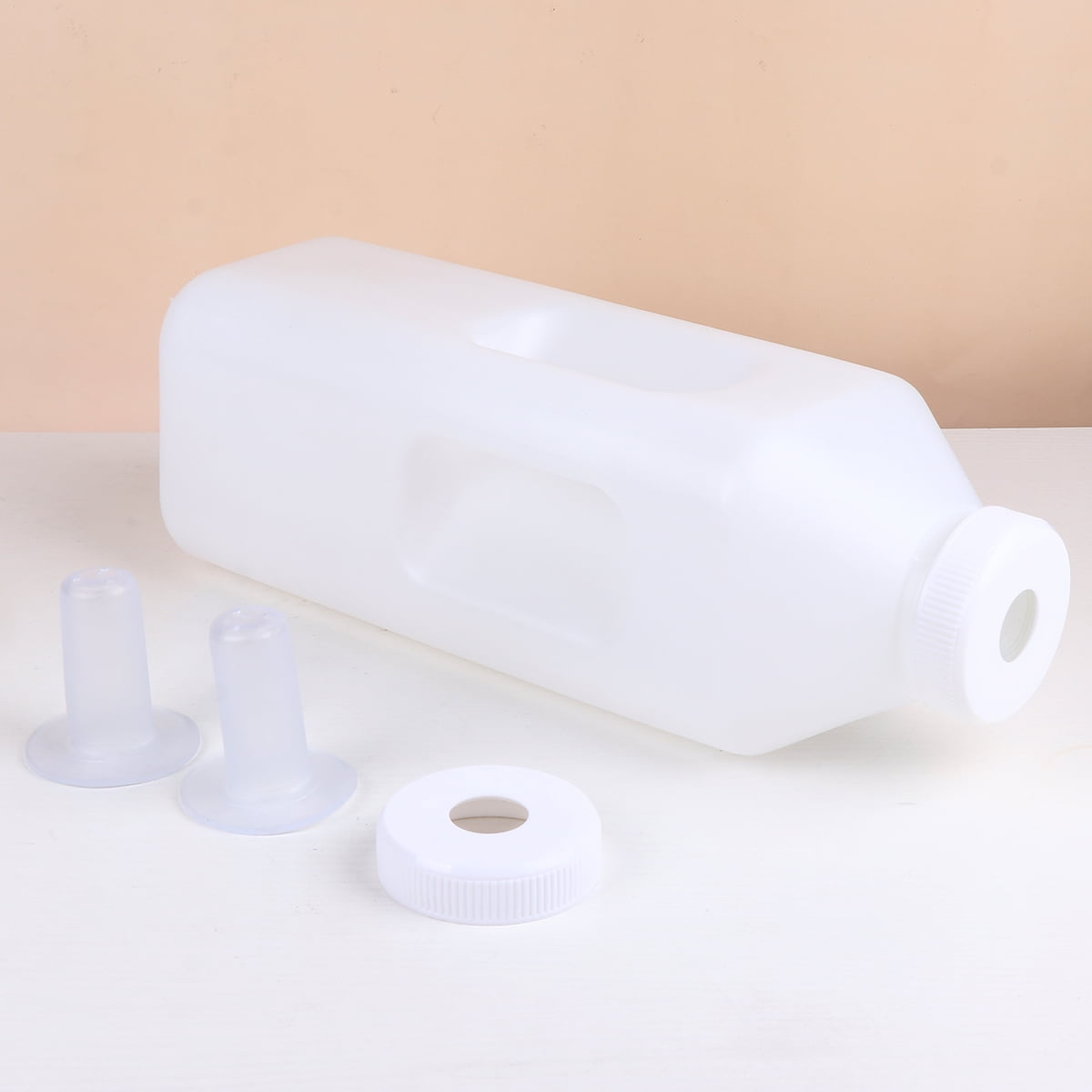 UPKOCH Feeding Bottle Milk Drink Bottles Silicone 4 Pcs in 1 Set White