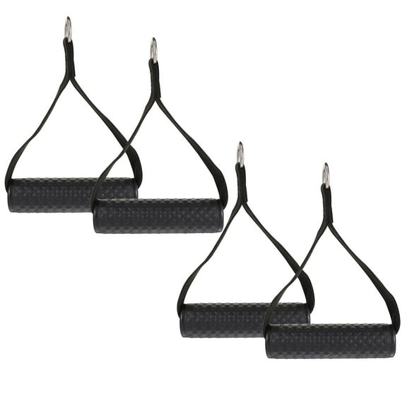 UPKOCH 4Pcs Exercise Handle Grip Black Rubber for Pull Downs and Hanging Workouts