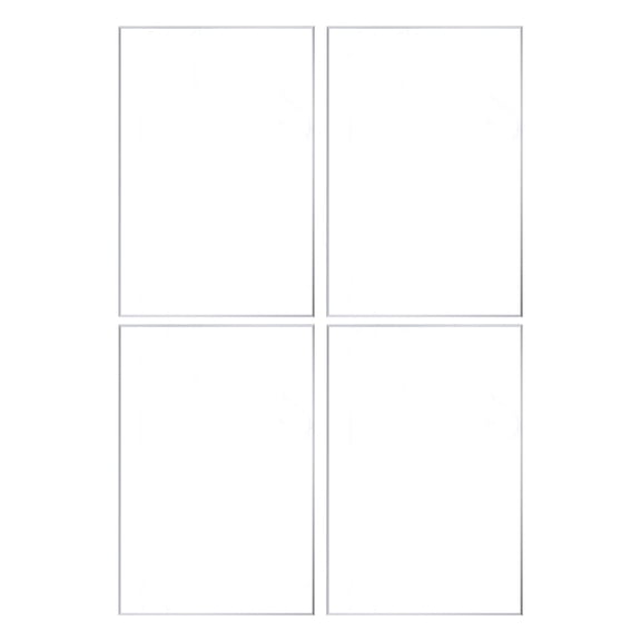 UPKOCH 4Pcs Transparent Acrylic Panels for Crafting and Wedding Table Numbers