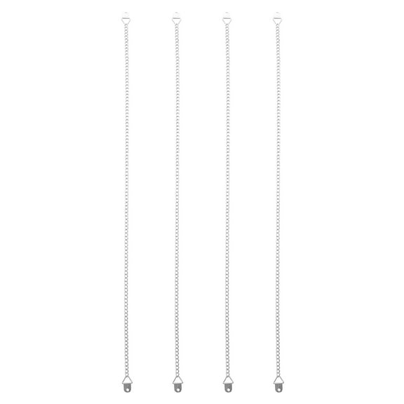 UPKOCH 4Pcs Lanterns Hanging Chains Durable Iron Silver for Hanging Use