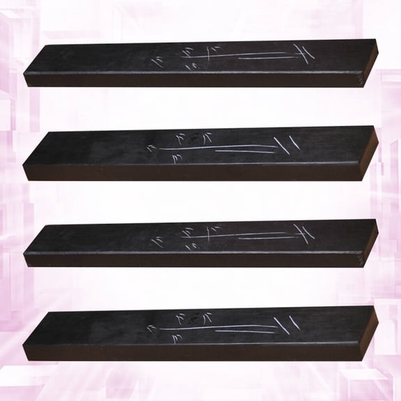 UPKOCH 4pcs Marble Stone Paperweight Black for Student Supply in Simple and Elegant Design