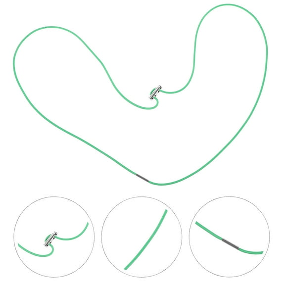 UPKOCH 4pcs Multi functional Bungee Straps For Trash Can Green Elastic Bands Easy Replacement