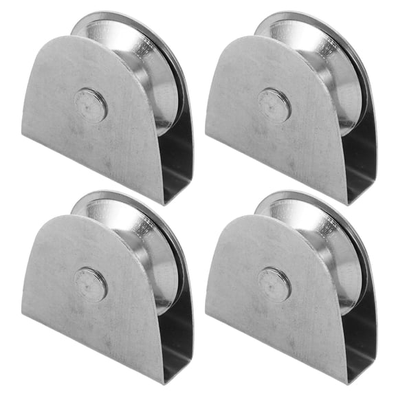 UPKOCH 4pcs Stainless Steel Pulley Flag Pole Pulley System For Flag Lifting And Parks