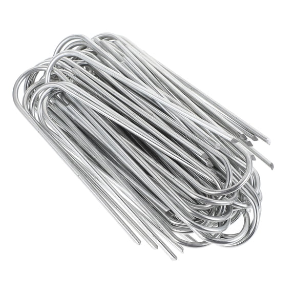 UPKOCH 50 Pcs Metal Anchor Stakes For U Shaped Ground Applications