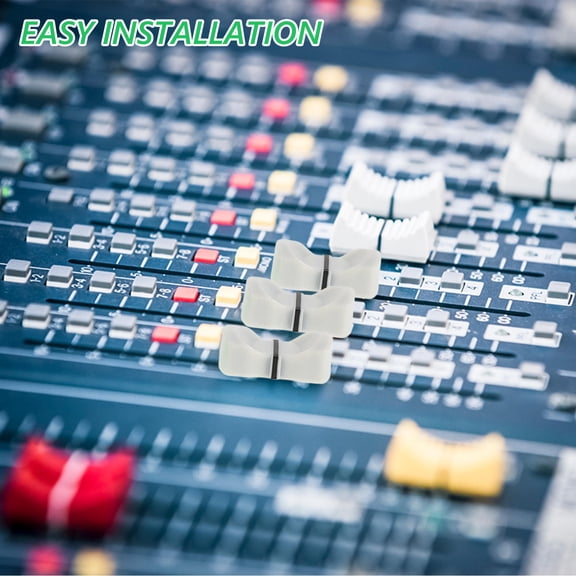 UPKOCH 50Pcs Minimalist Caps Replacement for DJ Equipment in Red with Black Indicator