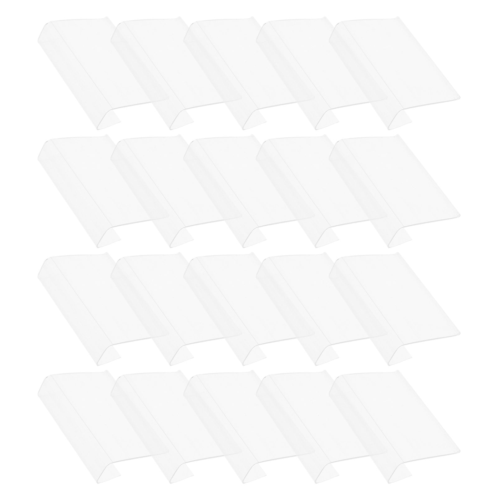 UPKOCH 50Set Clear PVC Label Holders With Price Tags Display Shelf In ...